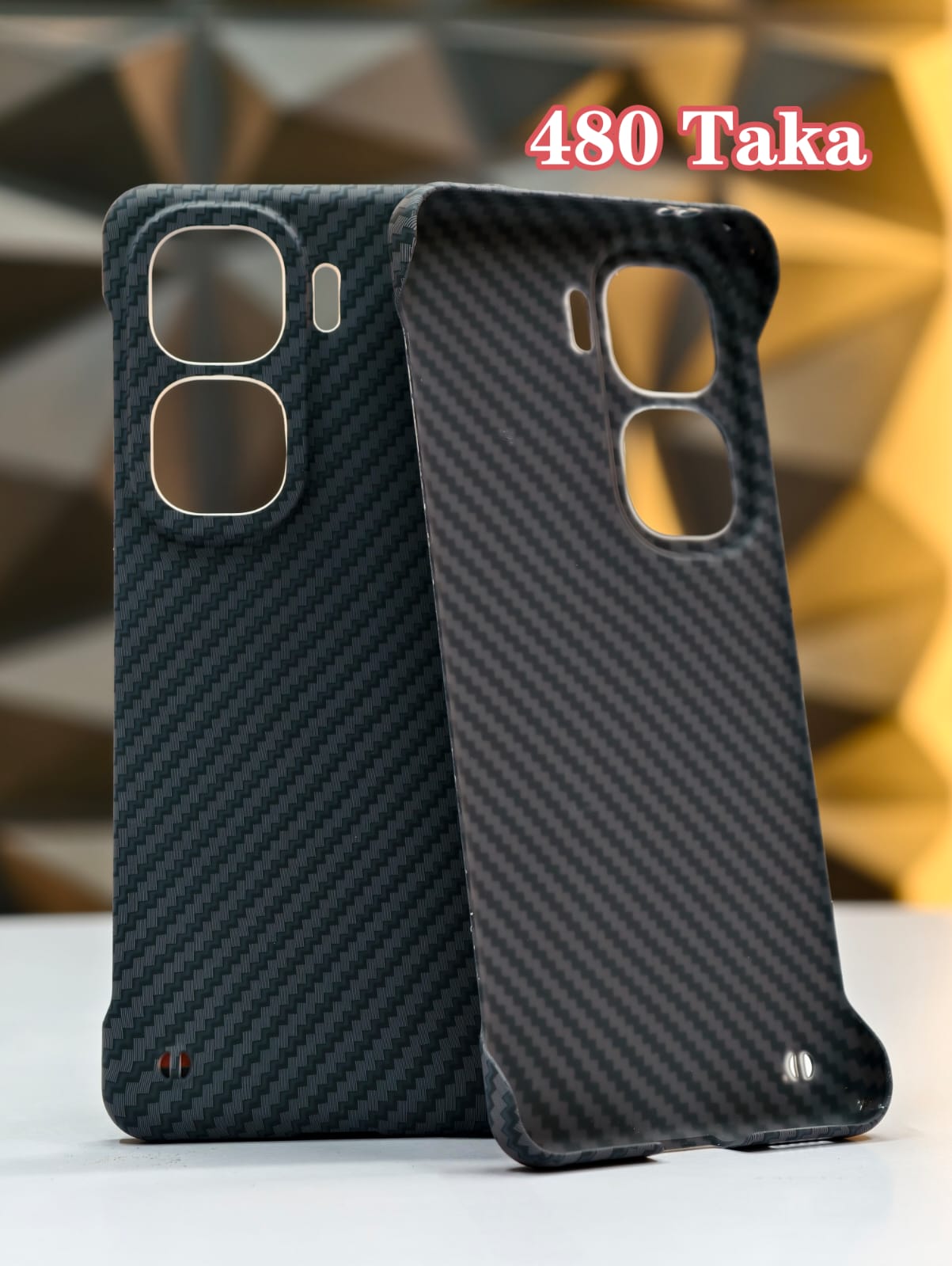 IQOO Neo 10 CN Carbon Fiber Texture Cover 2 Cut Slim Fit